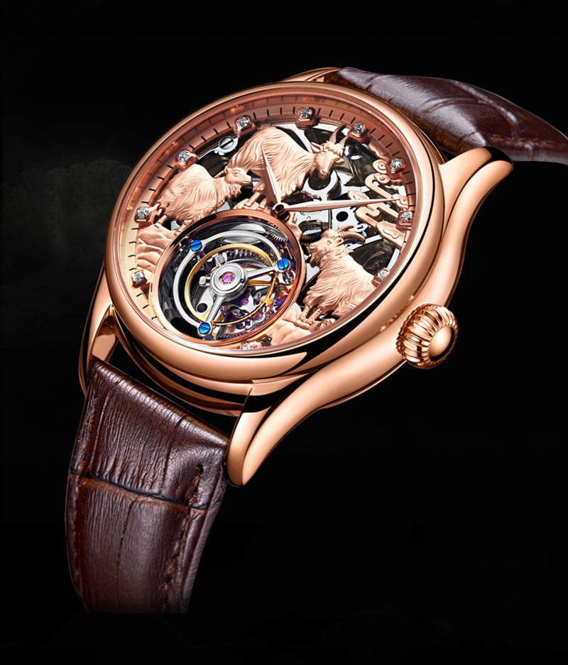 AESOP Zodiac Tourbillon Sheep Watch 7008