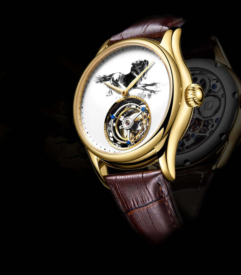 AESOP Chinese Ink Painting Tourbillon Horse watch 7010