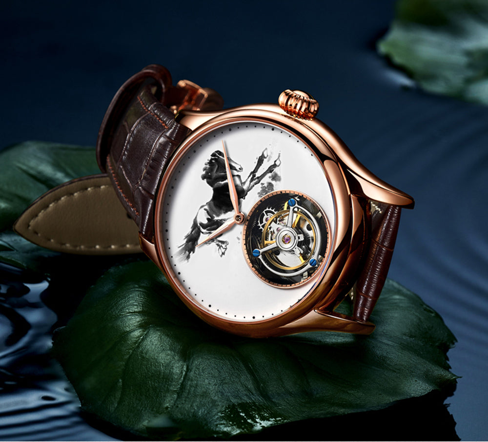AESOP Chinese Ink Painting Tourbillon Horse watch 7010