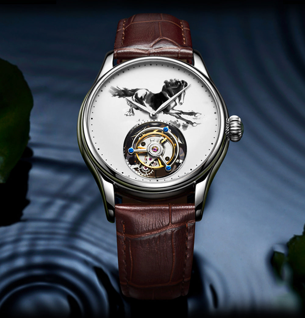 AESOP Chinese Ink Painting Tourbillon Horse watch 7010