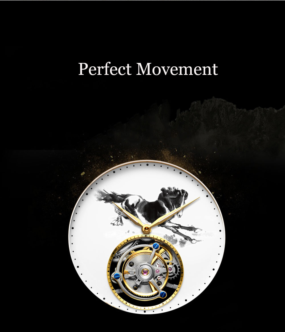 AESOP Chinese Ink Painting Tourbillon Horse watch 7010