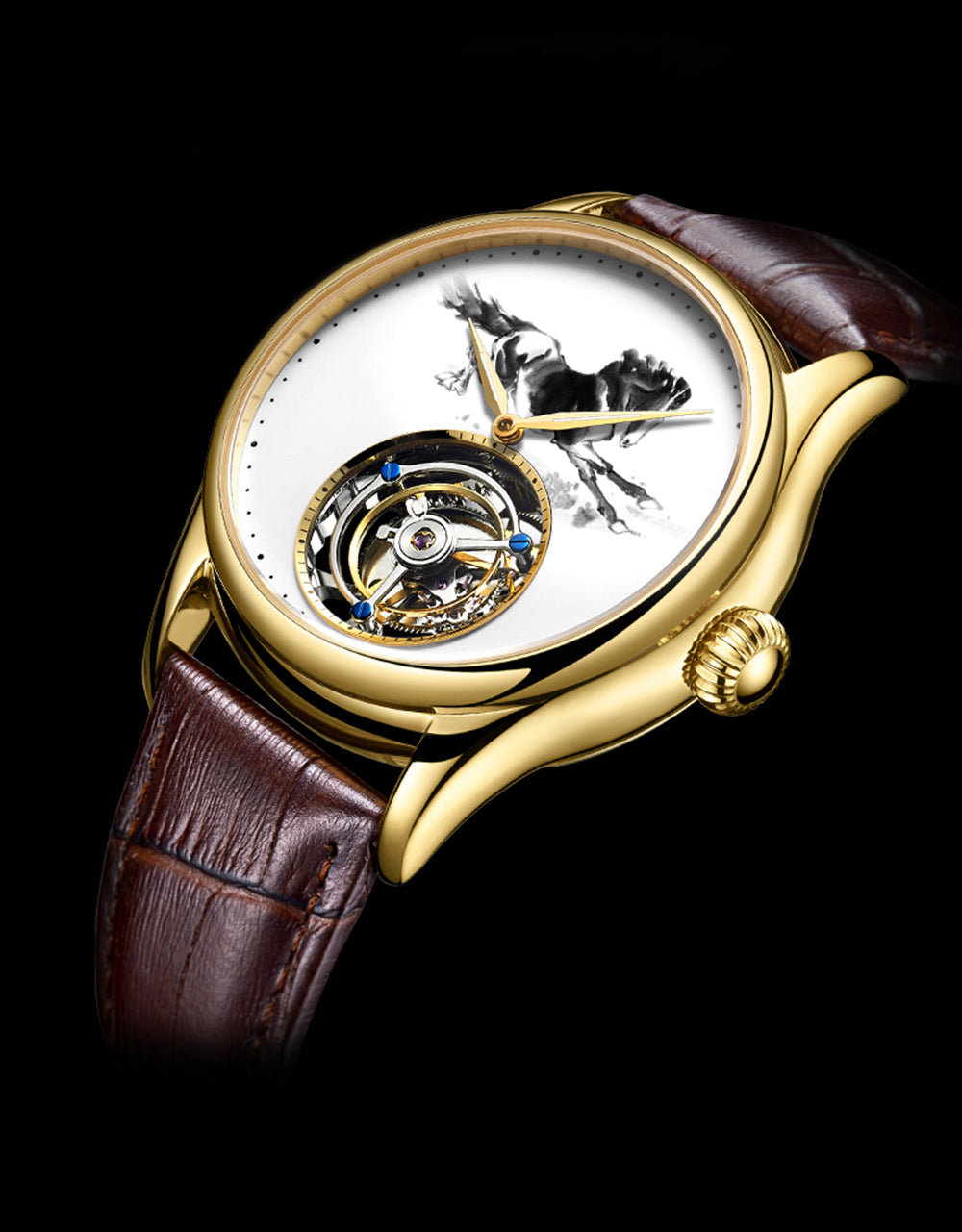 AESOP Chinese Ink Painting Tourbillon Horse watch 7010