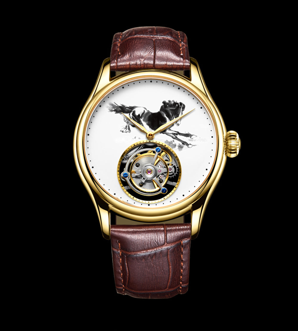 AESOP Chinese Ink Painting Tourbillon Horse watch 7010