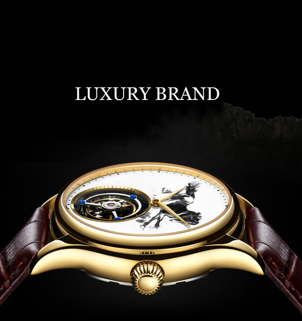 AESOP Chinese Ink Painting Tourbillon Horse watch 7010