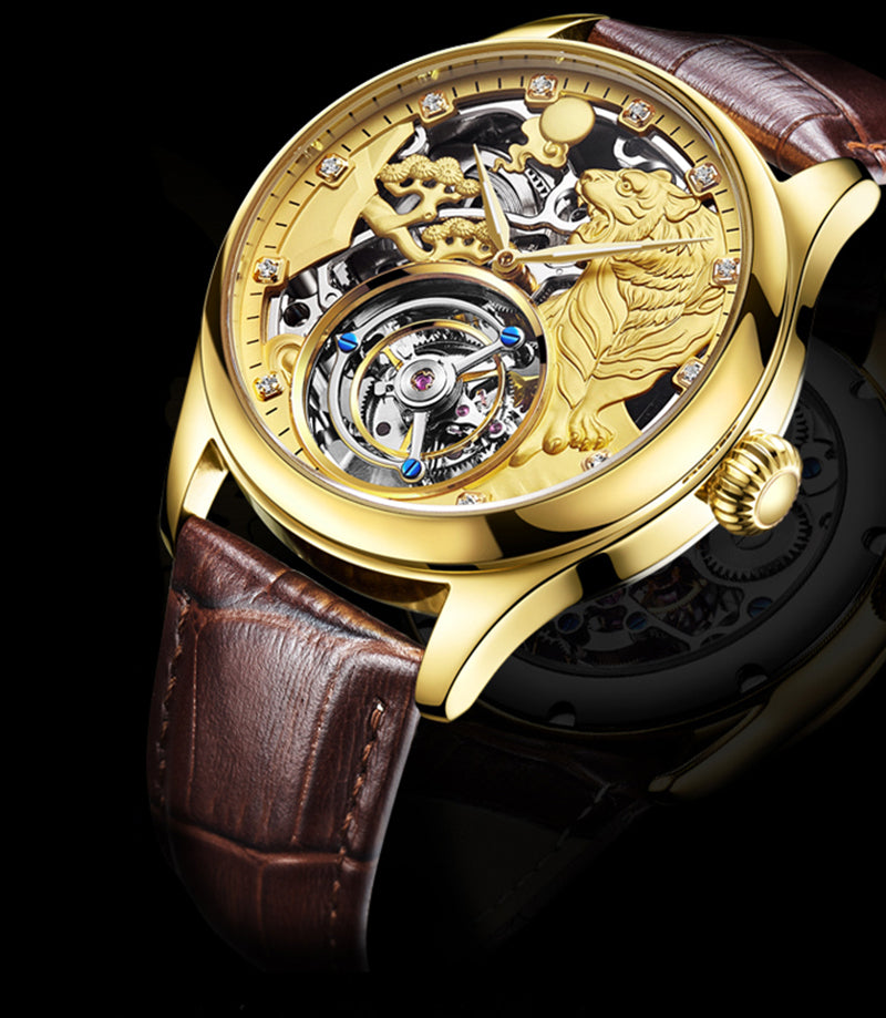 AESOP Zodiac Tourbillon Tiger Watch 7013