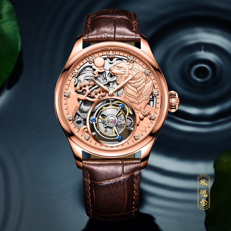 AESOP Zodiac Tourbillon Tiger Watch 7013