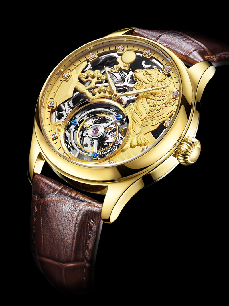 AESOP Zodiac Tourbillon Tiger Watch 7013