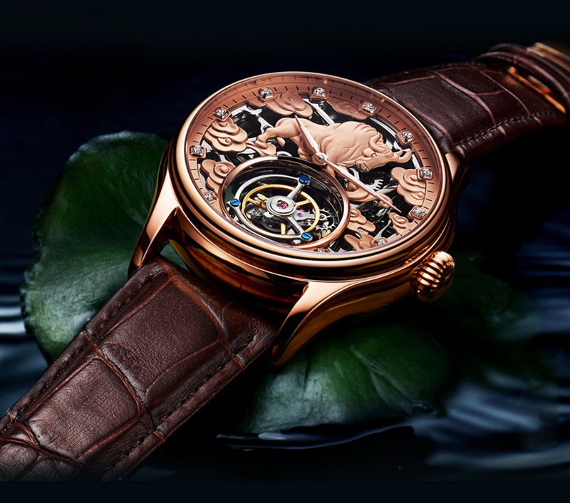 AESOP Zodiac Tourbillon Cow Watch 7015