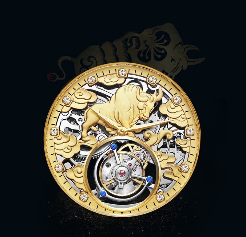 AESOP Zodiac Tourbillon Cow Watch 7015