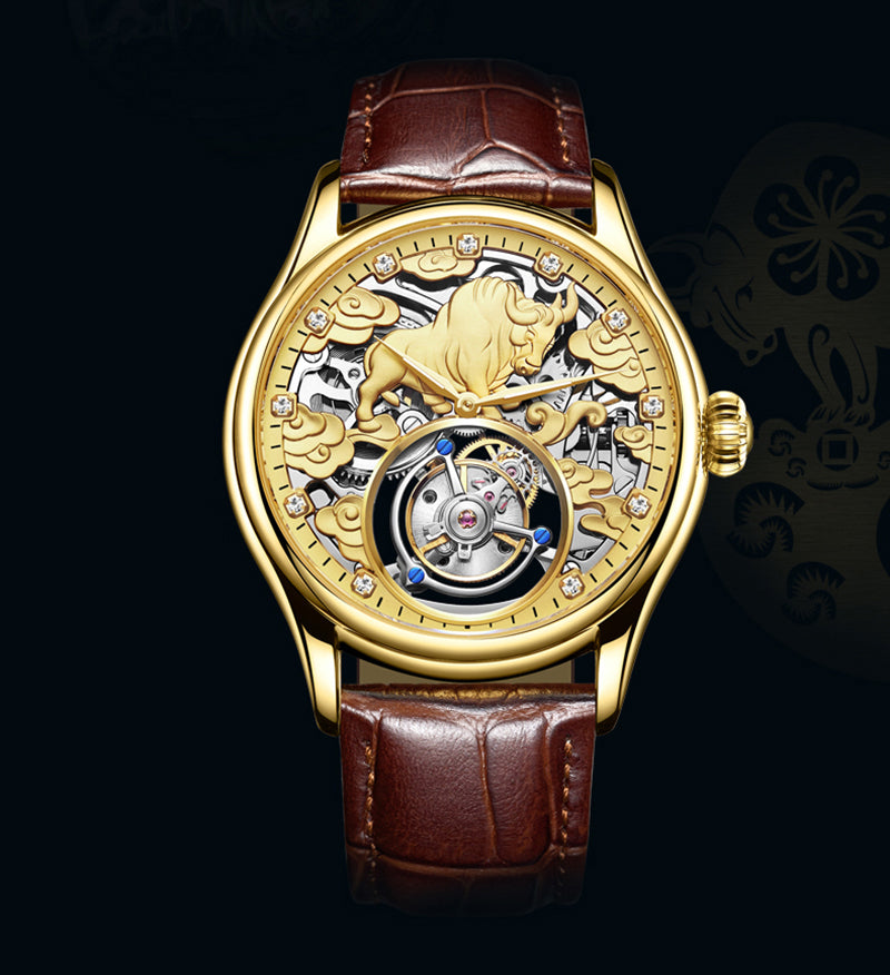 AESOP Zodiac Tourbillon Cow Watch 7015