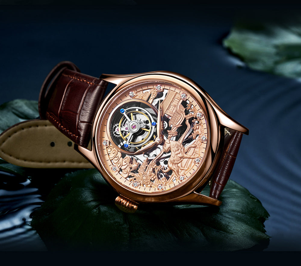 AESOP Zodiac Skeleton Tourbillon Dog Watch 7016