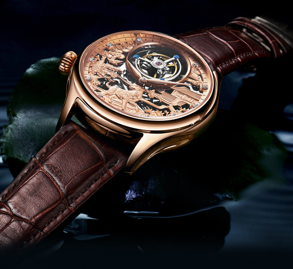 AESOP Zodiac Skeleton Tourbillon Dog Watch 7016