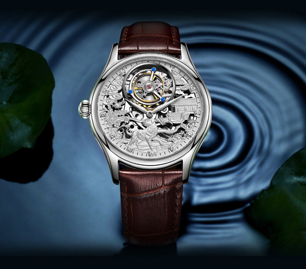 AESOP Zodiac Skeleton Tourbillon Dog Watch 7016