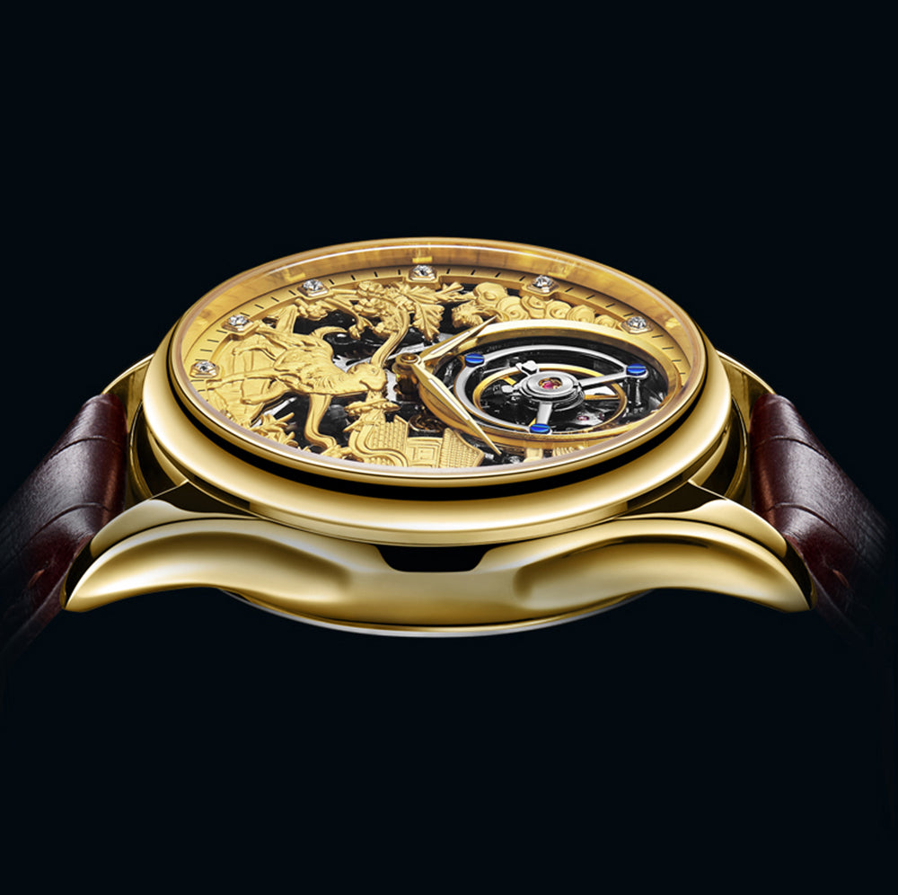 AESOP Zodiac Skeleton Tourbillon Dog Watch 7016