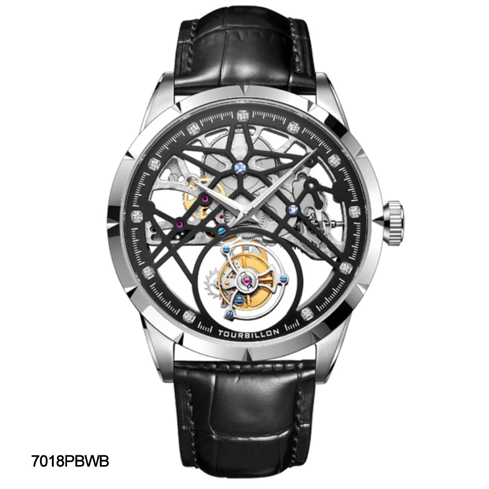 AESOP Skeleton Original Tourbillon Watch 5ATM Waterproof 7018