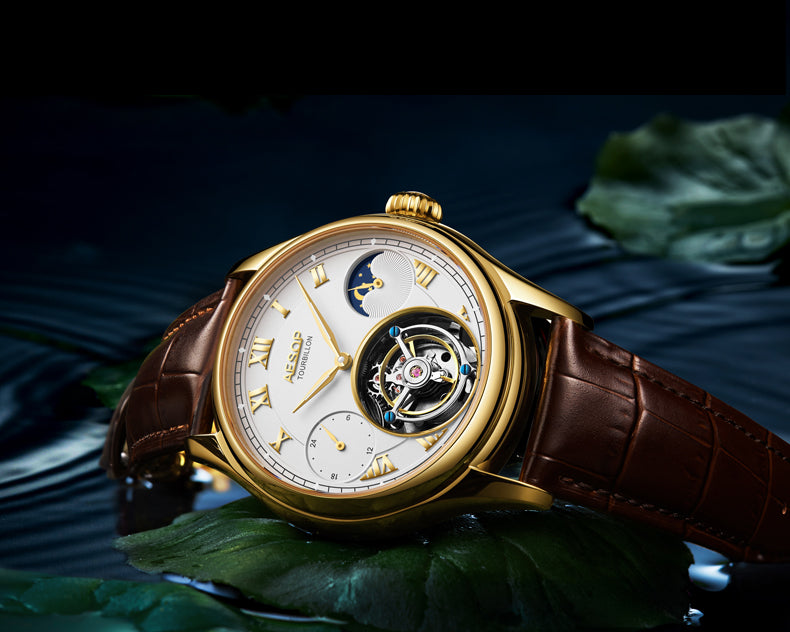 AESOP GMT Multifunction 100% Original Tourbillon 7020 watch