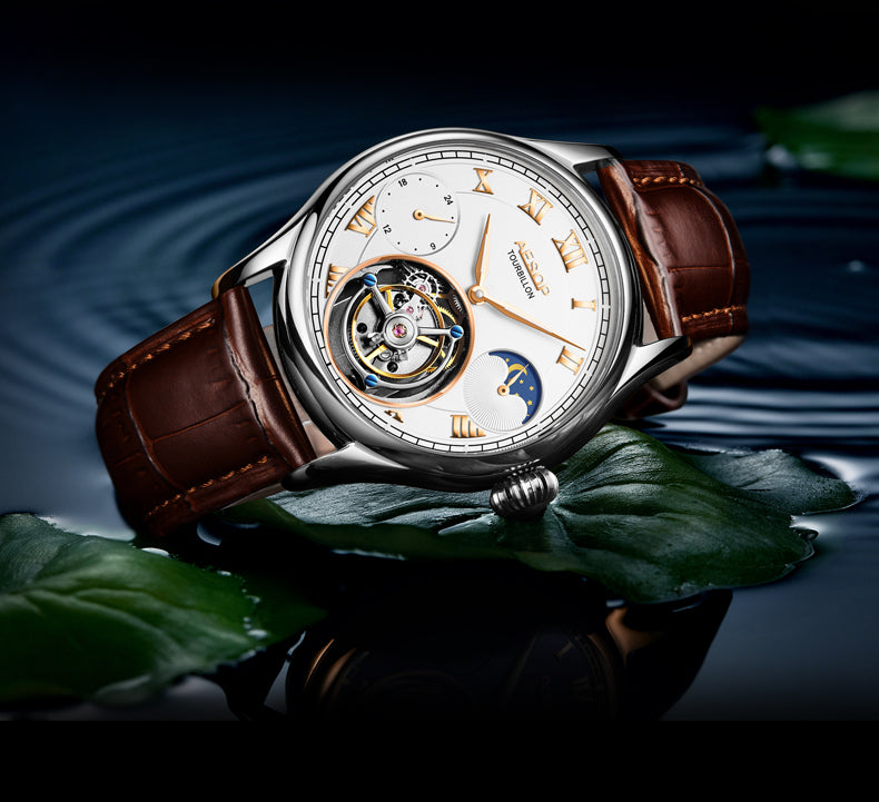 AESOP GMT Multifunction 100% Original Tourbillon 7020 watch