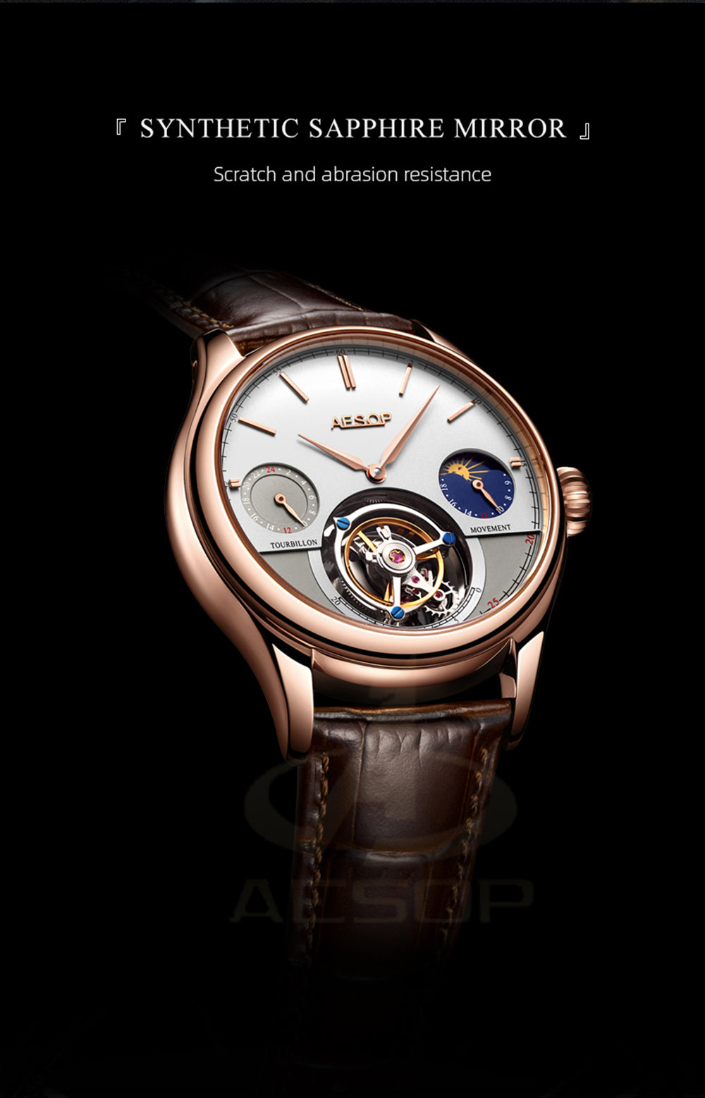 AESOP GMT Multifunction Original Tourbillon watch 7023