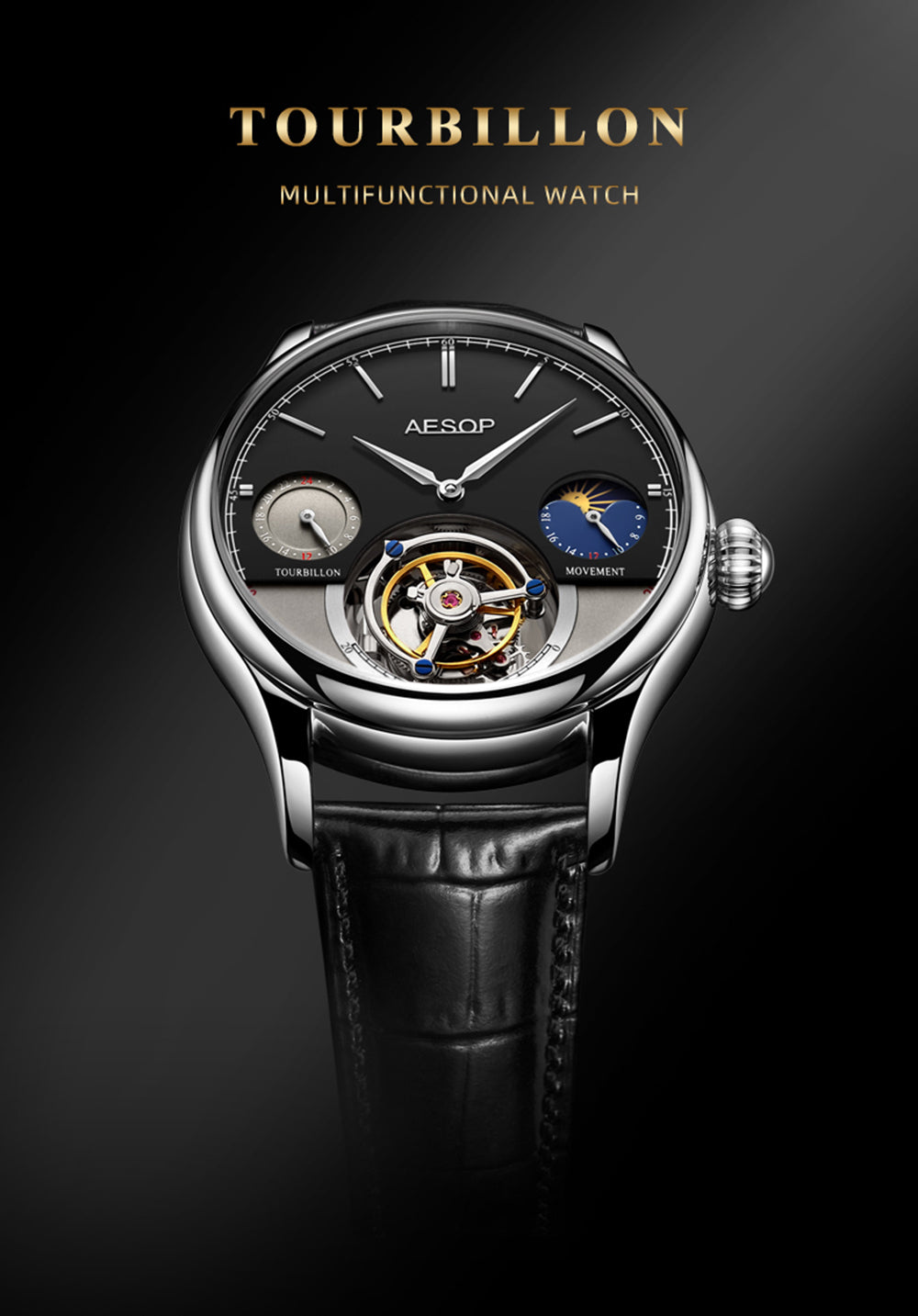 AESOP GMT Multifunction Original Tourbillon watch 7023