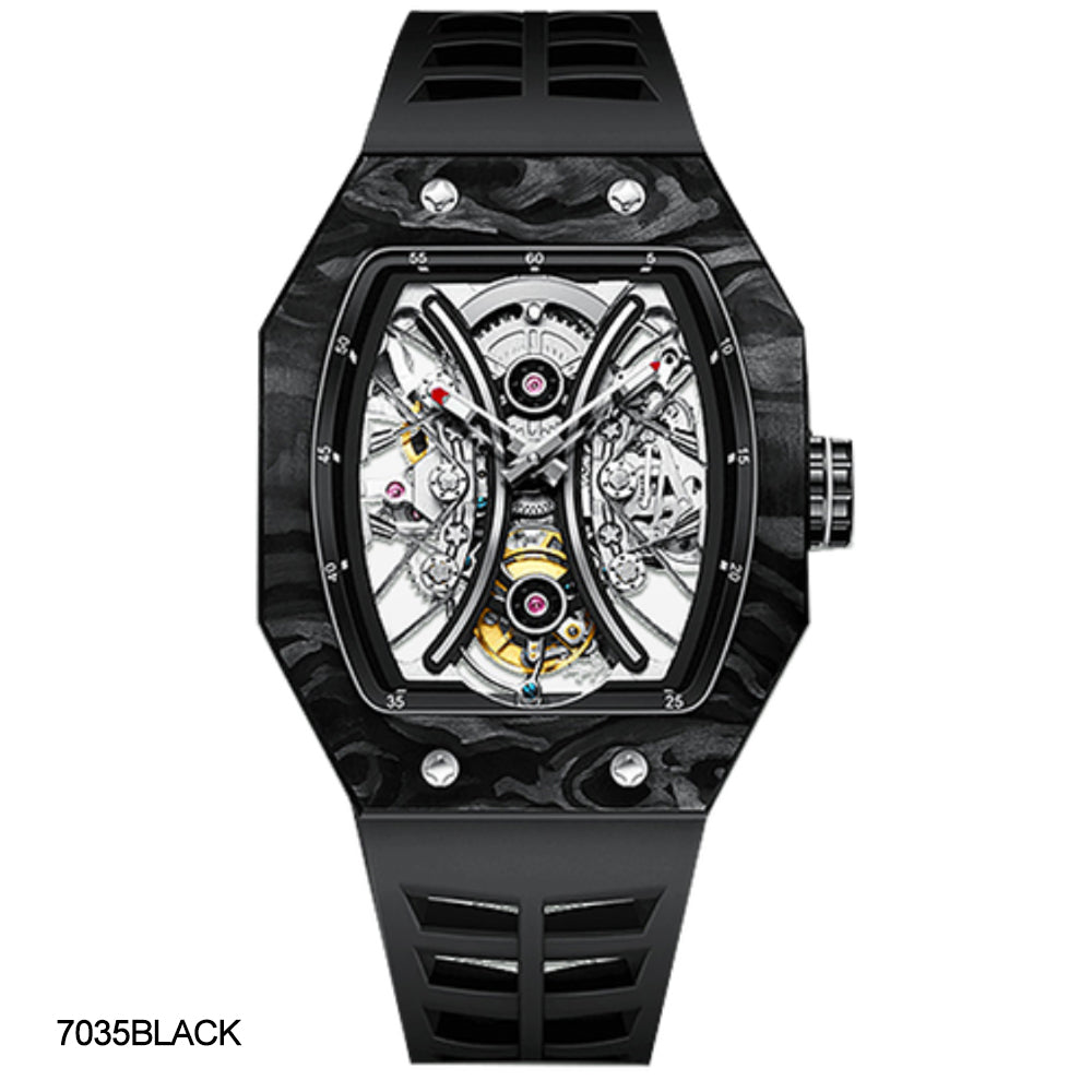 AESOP Carbon Fiber Tonneau Original Tourbillon watch 7035