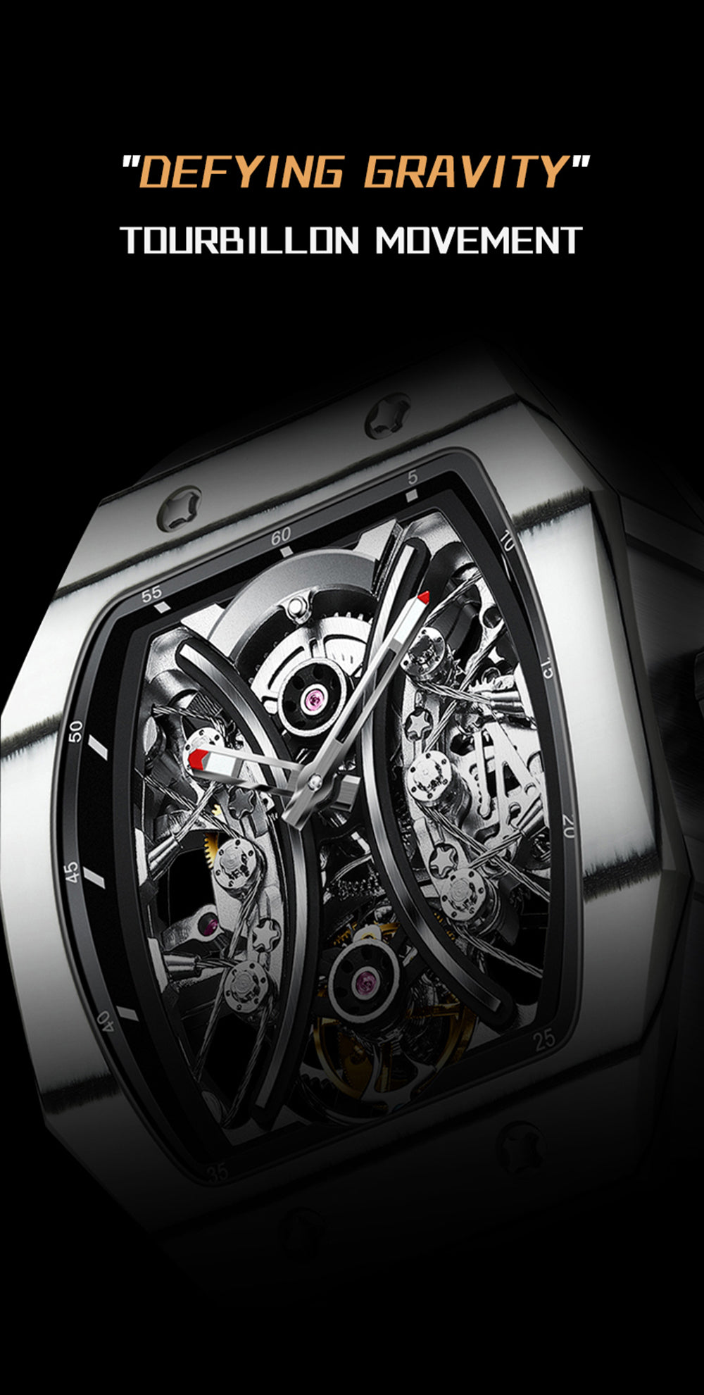 AESOP Carbon Fiber Tonneau Original Tourbillon watch 7035