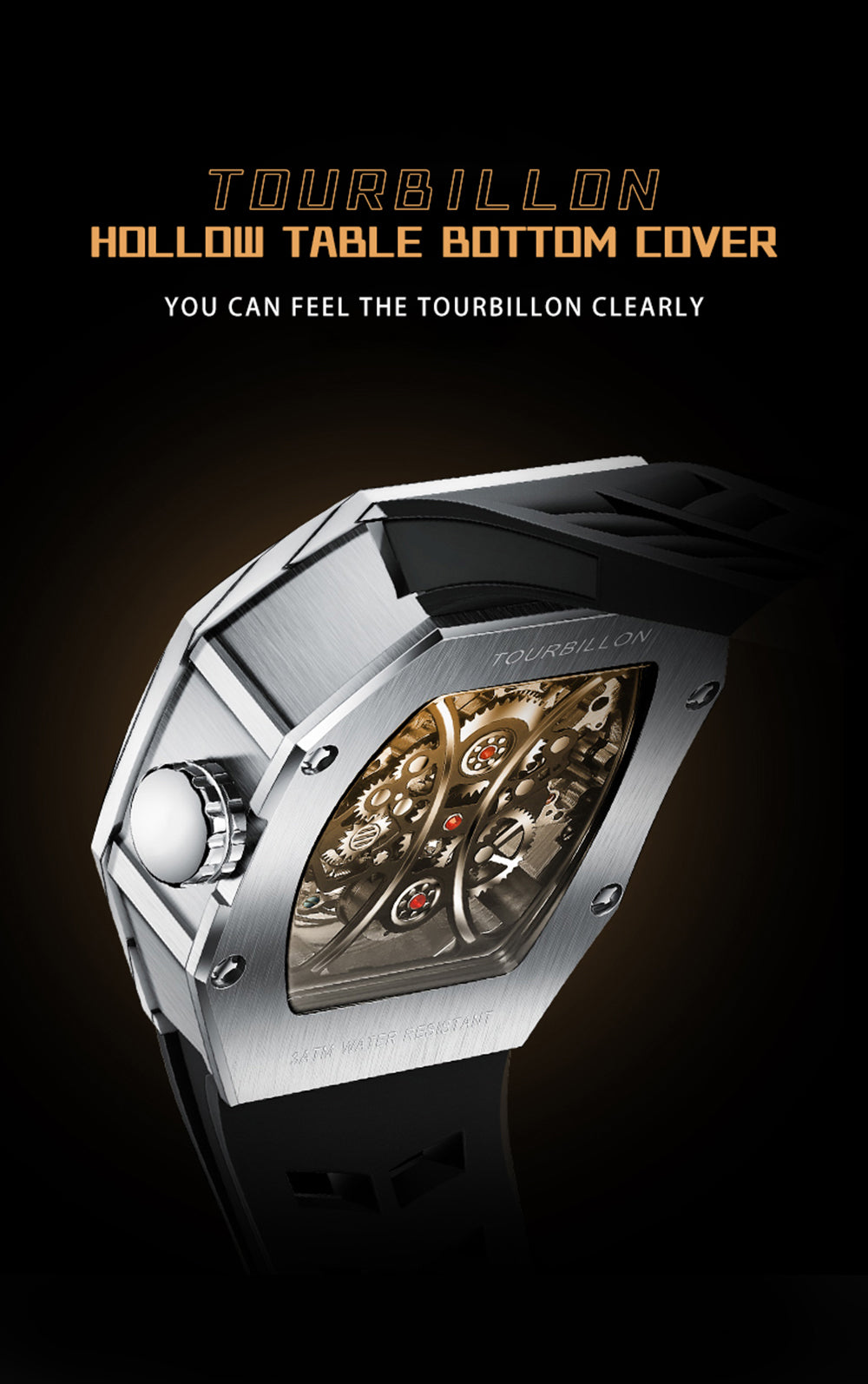 AESOP Carbon Fiber Tonneau Original Tourbillon watch 7035