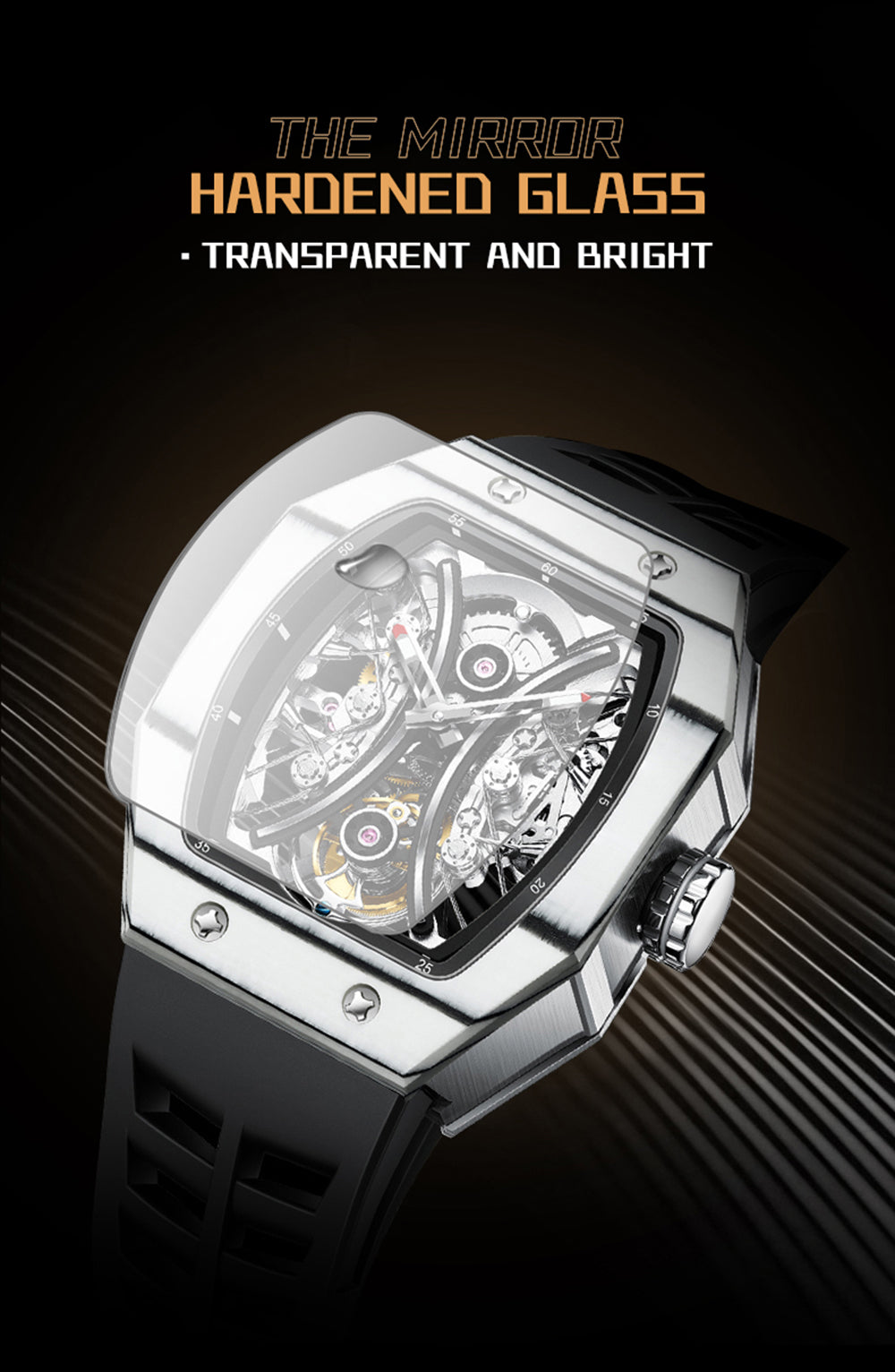 AESOP Carbon Fiber Tonneau Original Tourbillon watch 7035