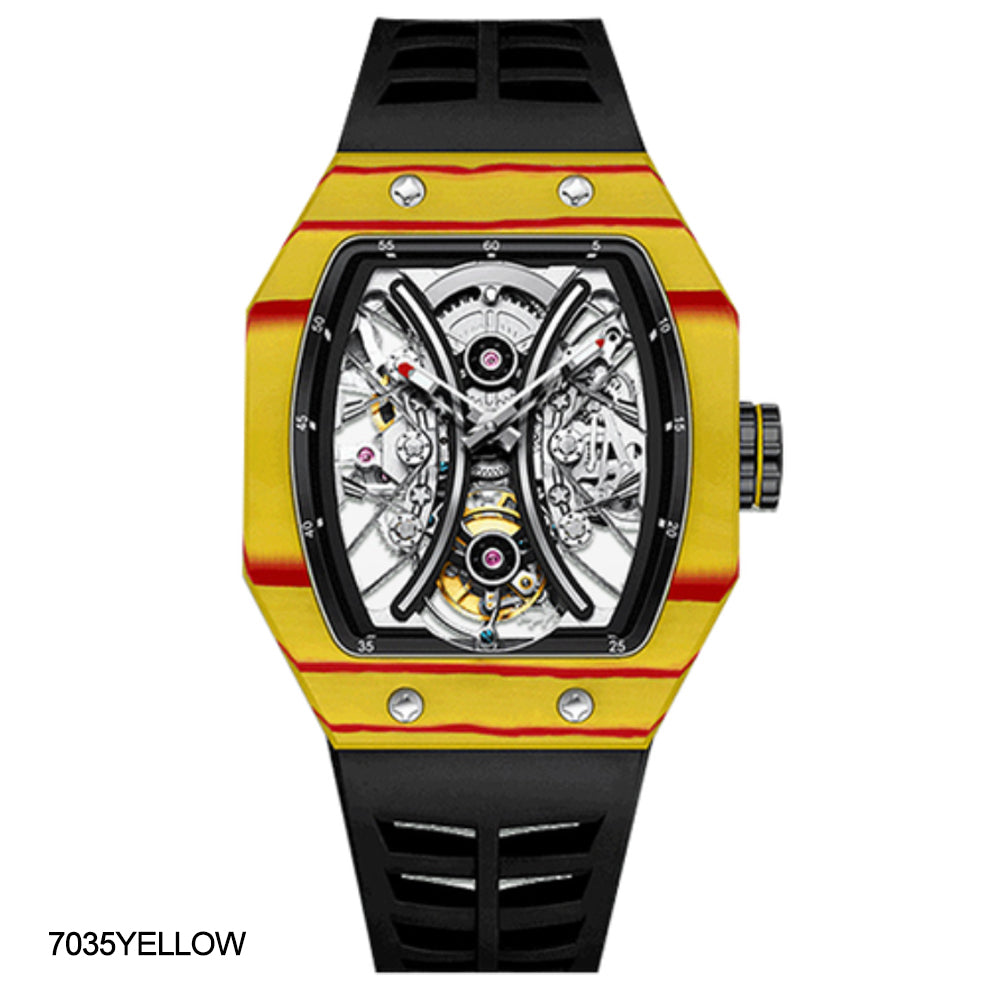 AESOP Carbon Fiber Tonneau Original Tourbillon watch 7035