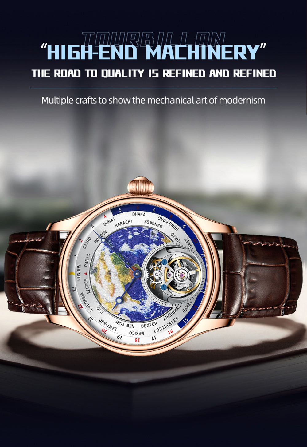 AESOP Original Enamel Earth Automatic Tourbillon Model 7051