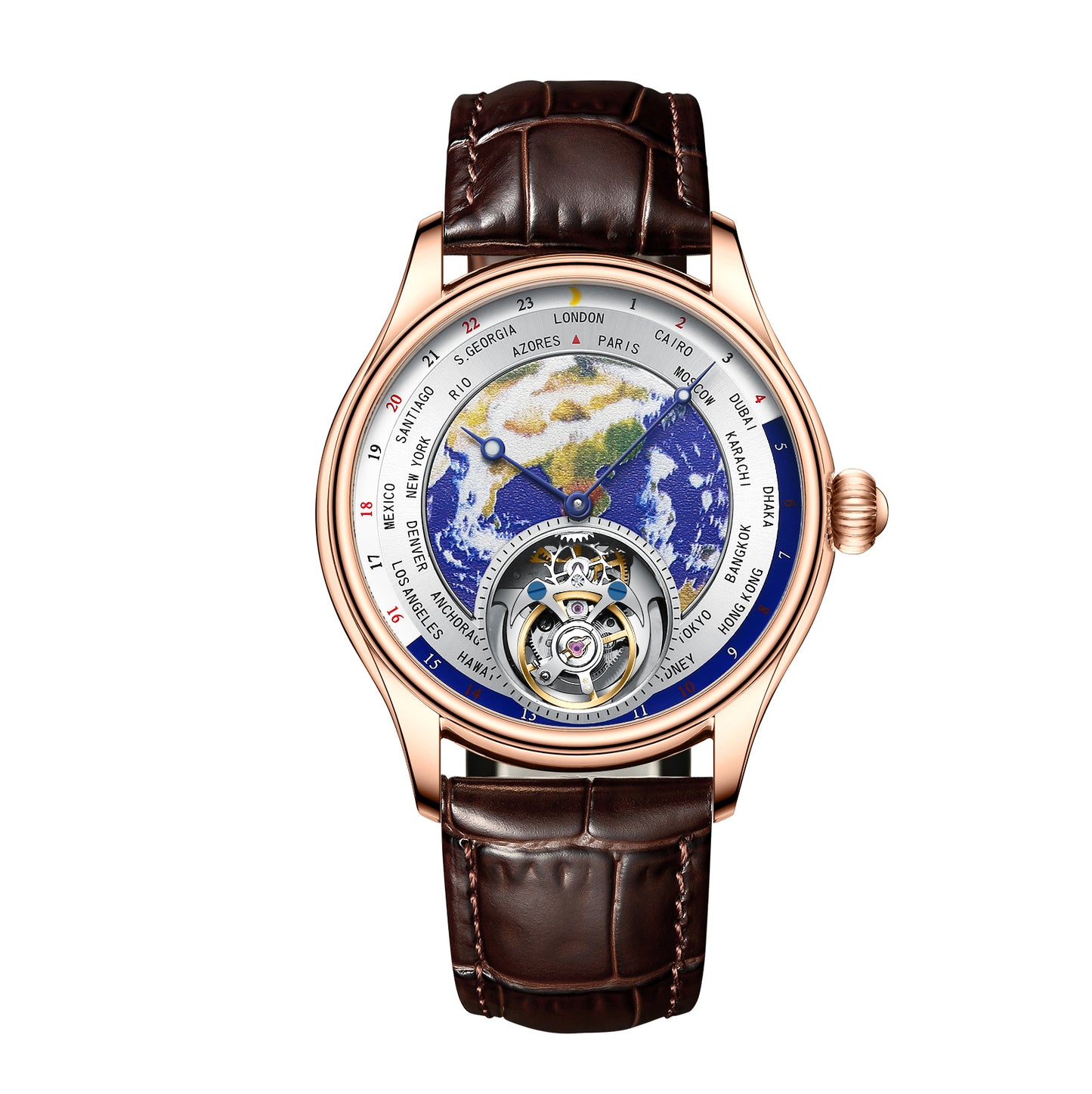 AESOP Original Enamel Earth Automatic Tourbillon Model 7051