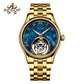 Aesop Automatic Tourbillon Men Watch Star Galaxy Wristwatch 7045