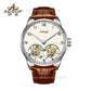 Aesop White Dial Classic Double Tourbillon Mechanical Men Watch 7108
