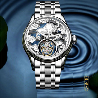 AESOP Zodiac Skeleton Tourbillon Ox Watch 7078