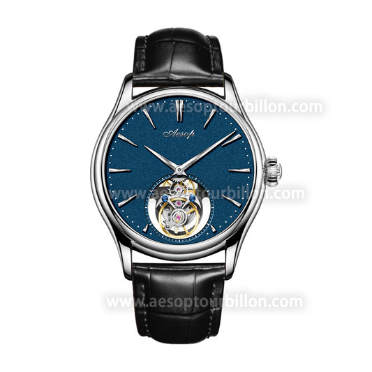 Aesop Classic Tourbillon Men Watch Sapphire Crystal Luxury Waterproof Wristwatch 7106