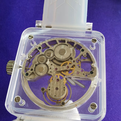 AESOP Crystal Case Sapphire Table Skeleton Real Fly Tourbillon 003