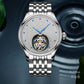Aesop Tourbillon Men Watch Rhinestones Dial Mechanical Wristwatch 7046