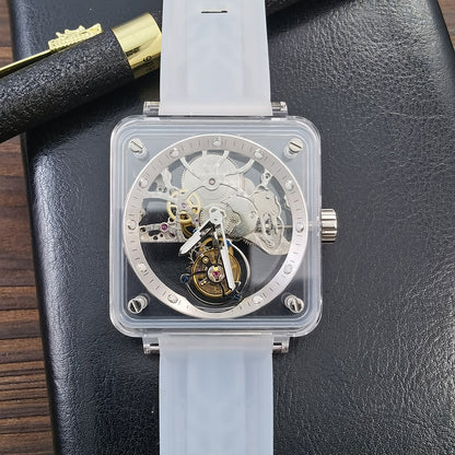 AESOP Crystal Case Sapphire Table Skeleton Real Fly Tourbillon 003