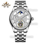 AESOP GMT Day and Night Display Multifunction Tourbillon Watch 7118