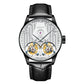 Aesop Double Tourbillon Men Watch Flying Tourbillon Sapphire Crystal 316L Stainless Steel Wristwatch 7030
