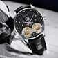 Aesop Double Tourbillon Men Watch Flying Tourbillon Sapphire Crystal 316L Stainless Steel Wristwatch 7030