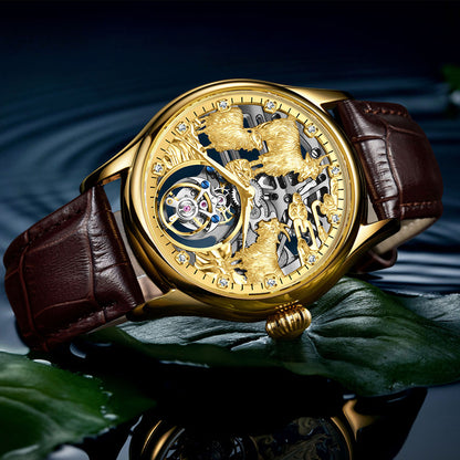AESOP Zodiac Skeleton Tourbillon Goat Watch 7081
