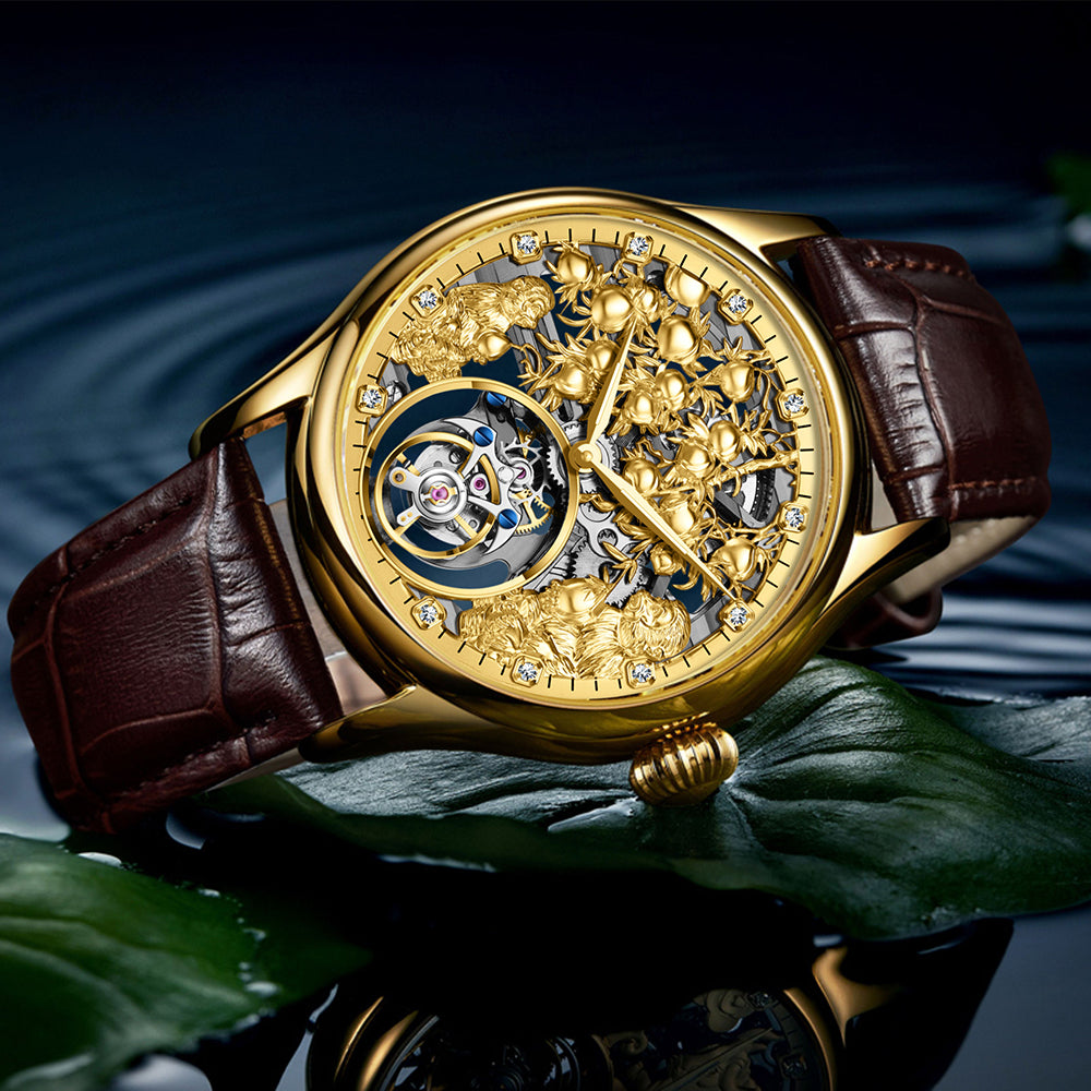 AESOP Zodiac Skeleton Tourbillon Monkey Watch 7082