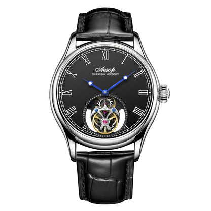 AESOP Roman Tourbillon Mechanical Men Watch Sapphire Crystal Waterproof 7061