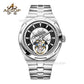Aesop Map Dial Tourbillon Men Watch Stainless Steel Strap 7033