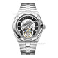 Aesop Map Dial Tourbillon Men Watch Stainless Steel Strap 7033