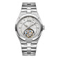 Customized LOGO Rose Pattern Tourbillon Mechanical Men Watch 5