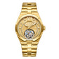 Customized LOGO Rose Pattern Tourbillon Mechanical Men Watch 5