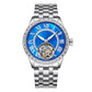 Customized LOGO Zircon Bezel Automatic Tourbillon Men Watch 4