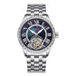 Customized LOGO Zircon Bezel Automatic Tourbillon Men Watch 4