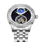 Customized LOGO Blue Sandstone Tourbillon Men Watch 2